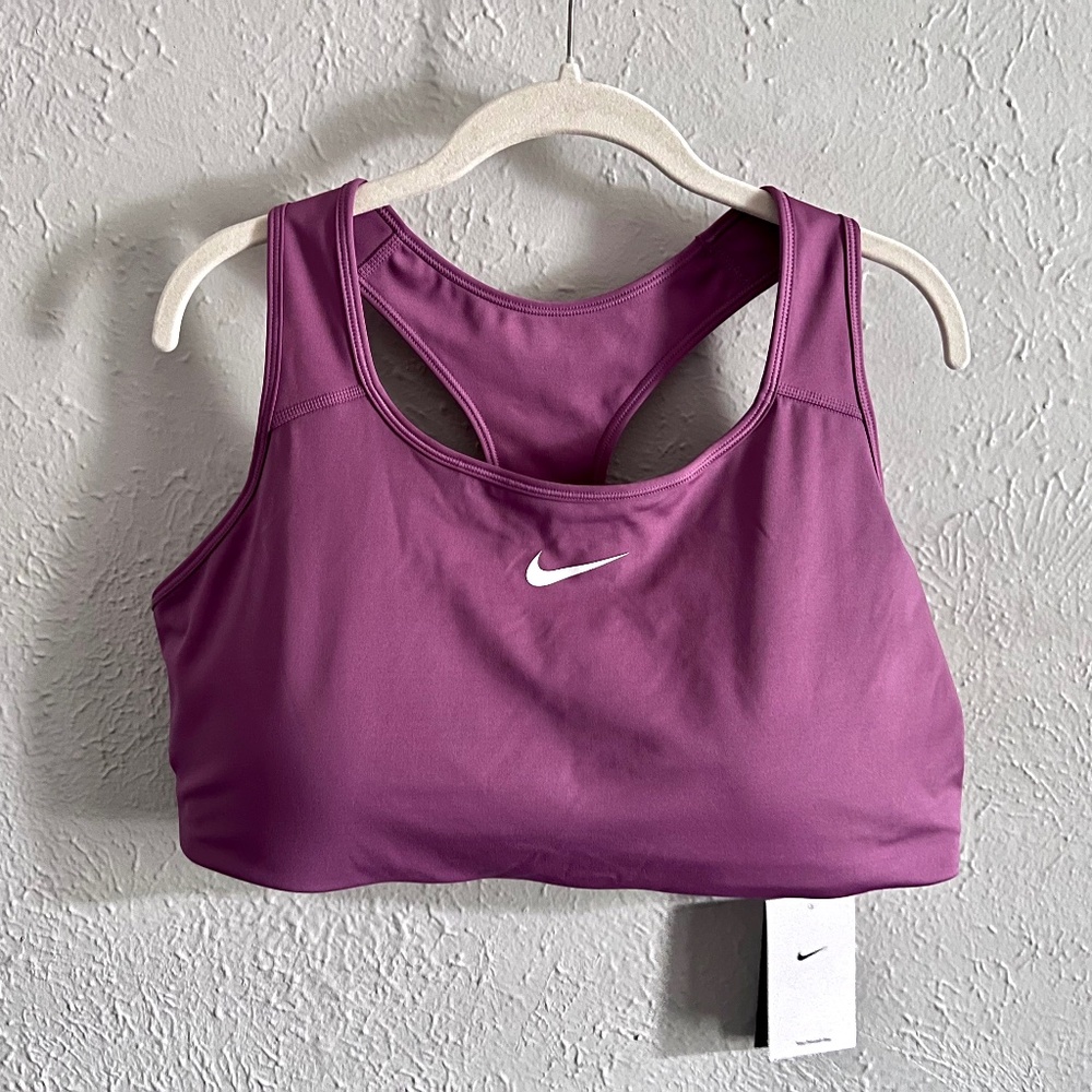 NWT Nike Swoosh Women's Training Sports Bra Mauve Lavender Plus Size 2X
